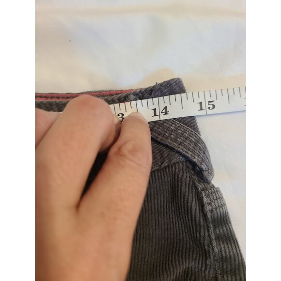 So size 3 juniors grey corduroy low rise flare leg jeans - Picture 7 of 9